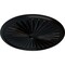 Ekena Millwork Leandros Ceiling Medallion (Fits Canopies up to 5"), 33 1/8"OD x 3 1/2"ID x 1 3/8"P, Jet Black CM33LEBLF - alternate 2
